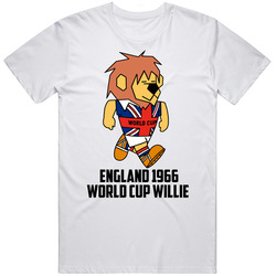 World Cup Willie 1966 England World Cup Soccer Mascot Fan T Shirt