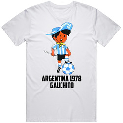 Gauchito 1978 Argentina World Cup Soccer Mascot Fan T Shirt