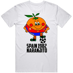 Naranjito 1982 Spain World Cup Soccer Mascot Fan T Shirt