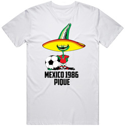Pique 1986 Mexico World Cup Soccer Mascot Fan T Shirt