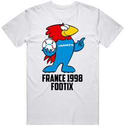 Footix 1998 France World Cup Soccer Mascot Fan T Shirt