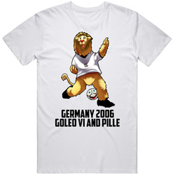 Goleo Vi And Pille 2006 Germany World Cup Soccer Mascot Fan T Shirt