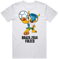 Fuleco 2014 Brazil World Cup Soccer Mascot Fan T Shirt