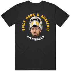 Louis Domingue Spicy Pork Broccoli Hockey Pittsburgh Fan T Shirt