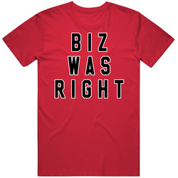 Biz Was Right Carolina Hockey T Shirt