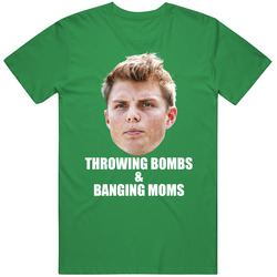 Zach Wilson New York Football Throwing Bombs And Banging Moms T Shirt