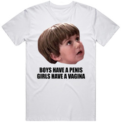 Kindergarten Cop Movie Quote Boys Penis Girls Vagina Fan T Shirt