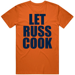 Let Russ Cook Russell Wilson Denver Football  Fan T Shirt