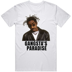 Coolio Gangta's Paradise Rapper Music Tribute Fan T Shirt