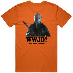 Jason Friday The 13th Wwjd Horror Movie Fan T Shirt