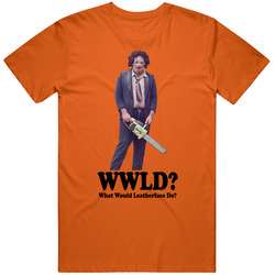 Leatherface Texas Chainsaw Massacre Wwld Horror Movie Fan T Shirt