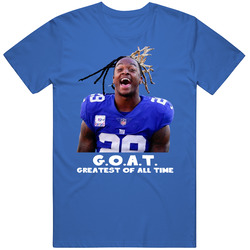 Xavier Mckinney Greatest Of All Time Goat New York Football Fan T Shir