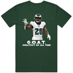 Miles Sanders Greatest Of All Time Goat Philadelphia Football Fan T Sh