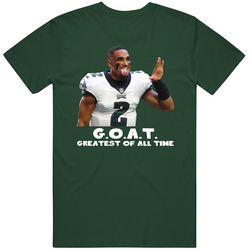 Jalen Hurts Greatest Of All Time Goat Philadelphia Football Fan T Shir