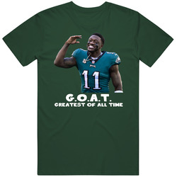 Aj Brown Greatest Of All Time Goat Philadelphia Football Fan T Shirt