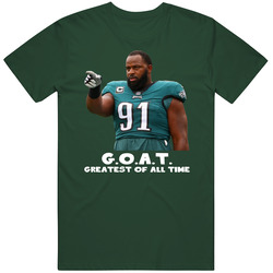 Fletcher Cox Greatest Of All Time Goat Philadelphia Football Fan T Shi