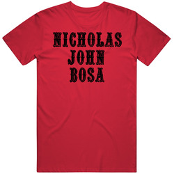 Nick Bosa Nicholas John Bosa San Francisco Football Fan T Shirt