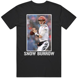 Joe Burrow Snow Burrow Cincinnati Football T Shirt