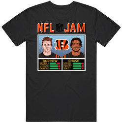Nfl Jam Joe Burrow Ja'marr Chase Cincinnati Football Video Game P