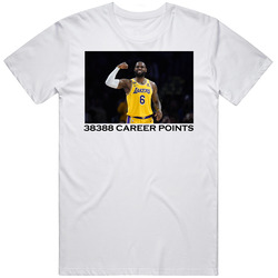 Lebron James Career Points Leader Basketball Los Angeles Fan T Shirt