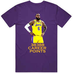 Lebron James Career Points Leader Los Angeles Basketball T Shirt