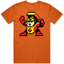 Heat Man Mega Man 2 Enemy Video Game Cool T Shirt