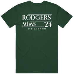 Aaron Rodgers Denzel Mims 2024 New York Football T Shirt