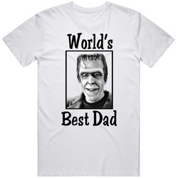 Herman Munster The Munsters World's Best Dad Tv Fan T Shirt