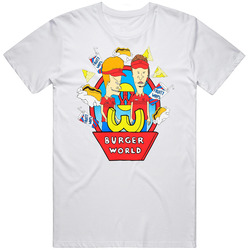 Burger World Beavis And Butthead Fictional Restaurant T Shirt