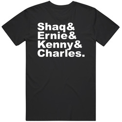 Shaq Ernie Kenny Charles Barkley Tnt Basketball T Shirt