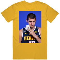Nikola Jokic The Joker Card Denver Basketball Sports Fan T Shirt