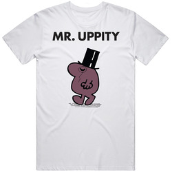 Mr Uppity Mr Men Book Character T Shirt