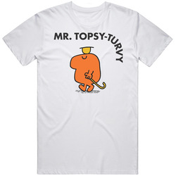 Mr Topsy Turvy Mr Men Book Character T Shirt