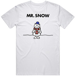 Mr Snow Mr Men Book Character T Shirt