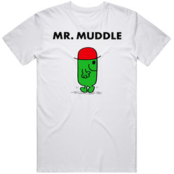 Mr Muddle Mr Men  Book Character T Shirt