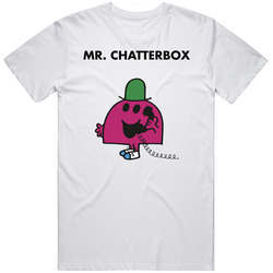 Mr Chatterbox Mr Men Book Character T Shirt