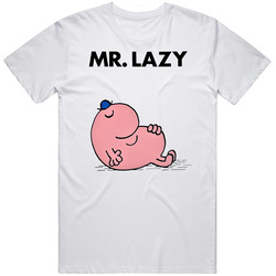 Mr Lazy Mr Men Book Character T Shirt