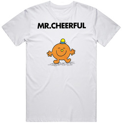 Mr Cheerful Mr Men Book Character T Shirt