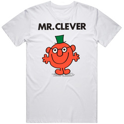 Mr Clever Mr Men Book Character T Shirt