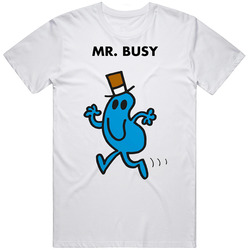 Mr Busy Mr Men Book Character T Shirt