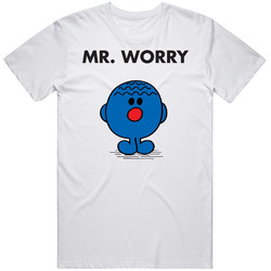 Mr Worry Mr Men Book Character T Shirt