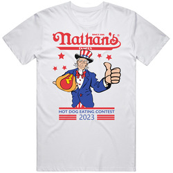 Nathan's Famous Hot Dog Eating Contest Joey Chestnut 2023 T Shirt