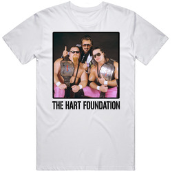 The Hart Foundation Tag Team Wrestling Fan T Shirt