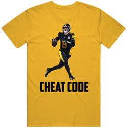 Kenny Pickett Cheat Code Pittsburgh Football Fan T Shirt