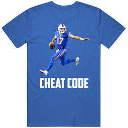 Josh Allen Cheat Code Buffalo Football Fan T Shirt