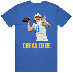 Justin Herbert Cheat Code Los Angeles Football Fan T Shirt