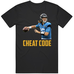Trevor Lawrence Cheat Code Jacksonville Football Fan T Shirt