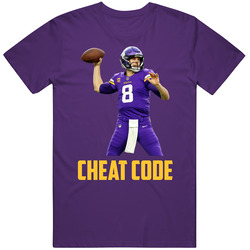 Kirk Cousins Cheat Code Minnesota Football Fan T Shirt
