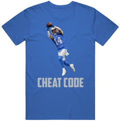 Amon-ra St Brown Cheat Code Detroit Football Fan T Shirt