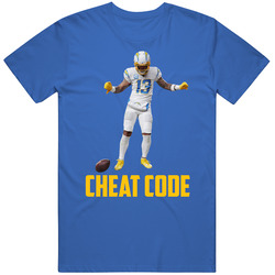Keenan Allen Cheat Code Los Angeles Football Fan T Shirt